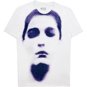 SS10 Maison Margiela ‘Face’ Negative Violet Graphic T-Shirt